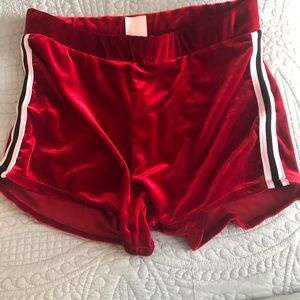Velvet shorts, booty shorts, gym shorts